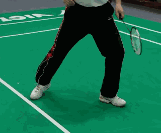 羽毛球步法中各种球路对应走法。