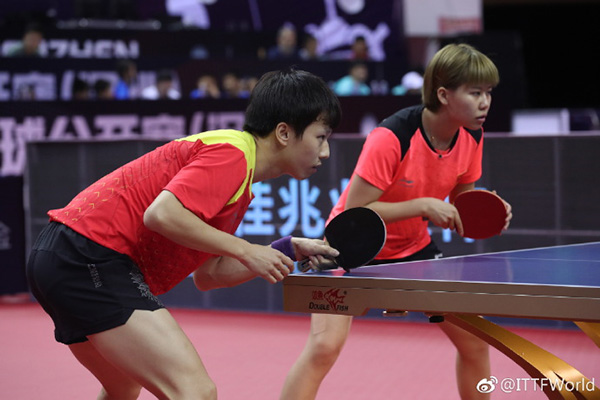 林高远陈幸同3-1日本组合 夺2018中国乒乓球公开赛混双冠军
