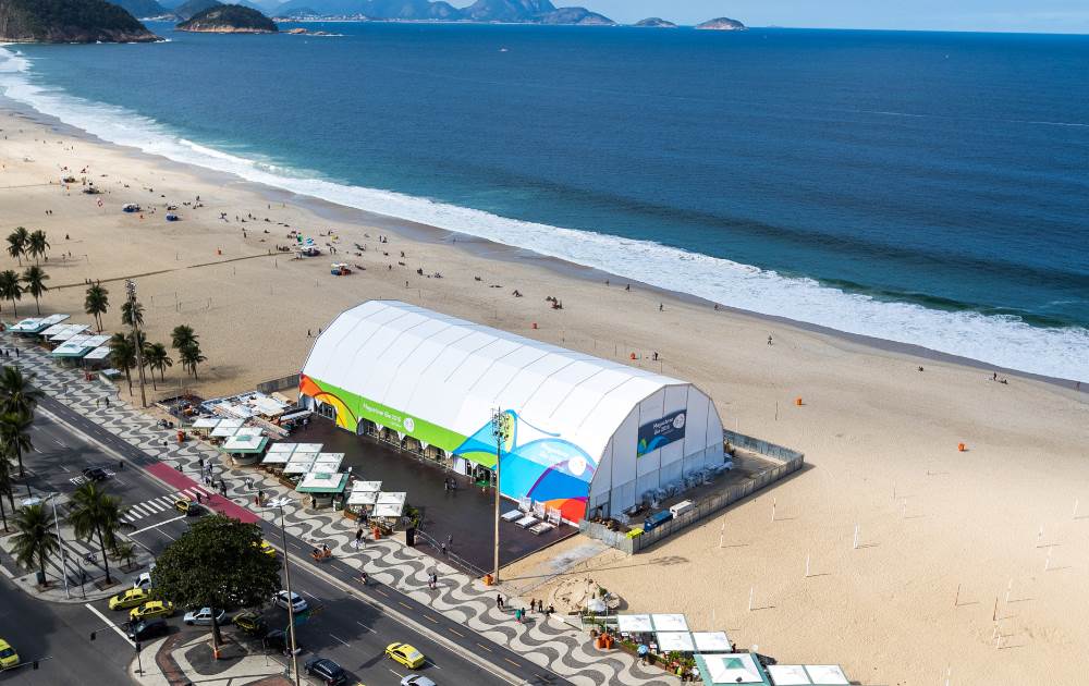 2016里约奥运会科帕卡巴纳海滩卖场开启